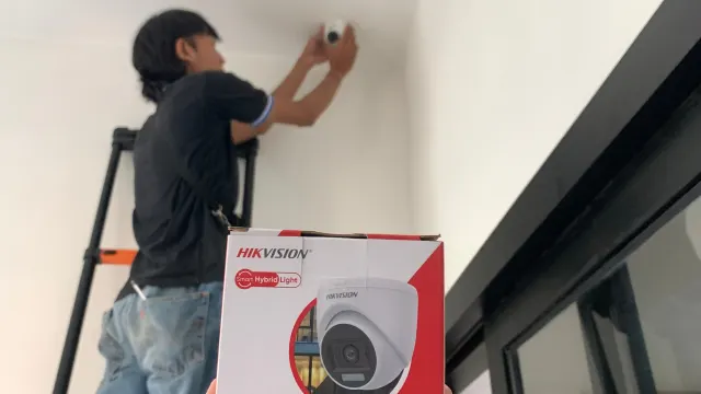 Hasil pemasangan — Pemasangan CCTV 16 Titik di PT Asuransi Kredit Indonesia