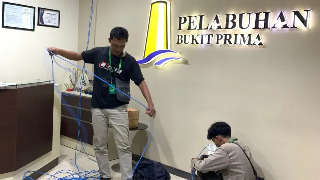 Kondisi sebelum — Pemasangan CCTV 4 Titik di PT PELABUHAN BUKIT PRIMA