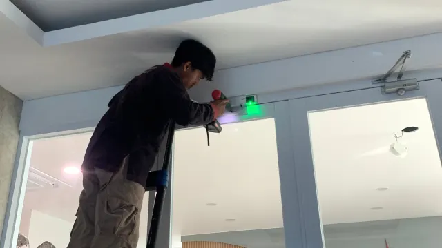 Kondisi sebelum — Pemasangan Access Door 13 Titik di RS Mitra Husada Pringsewu Lampung