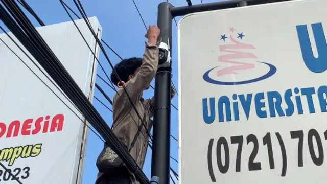 Pemasangan CCTV 3 Titik di UNIVERSITAS MITRA INDONESIA — foto 2