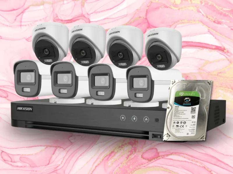 Paket 8 Kamera Analog Hikvision 2MP Full Color