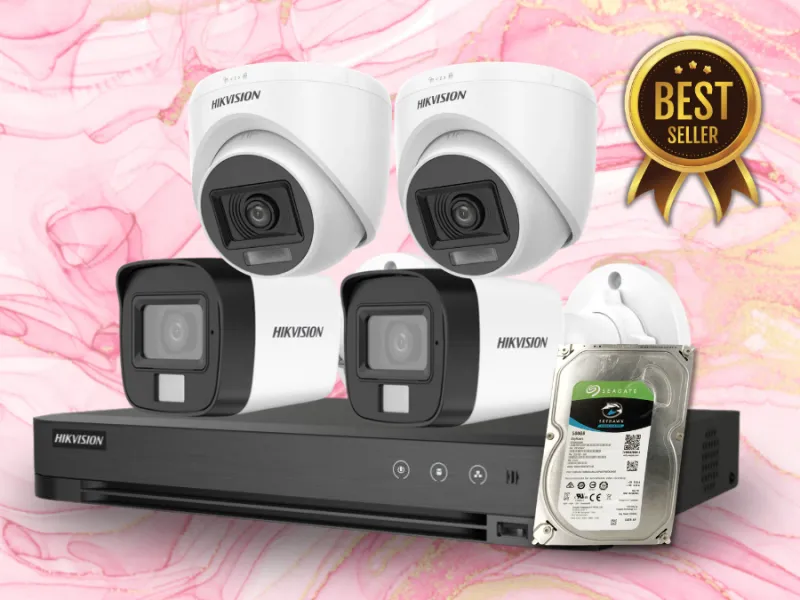 Paket 4 Kamera Analog Hikvision 2MP Infra Red
