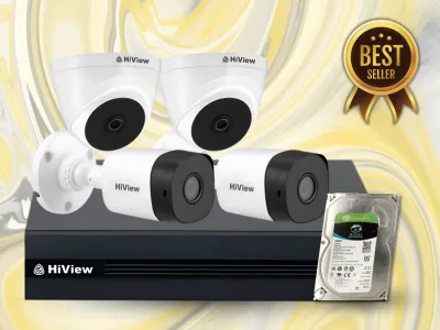 Paket 4 Kamera Analog Hiview 2MP Infra Red