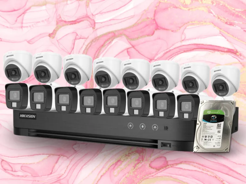 Paket 16 Kamera Analog Hikvision 2MP Infra Red