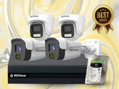 Paket 4 Kamera Analog Hiview 2MP Full Color