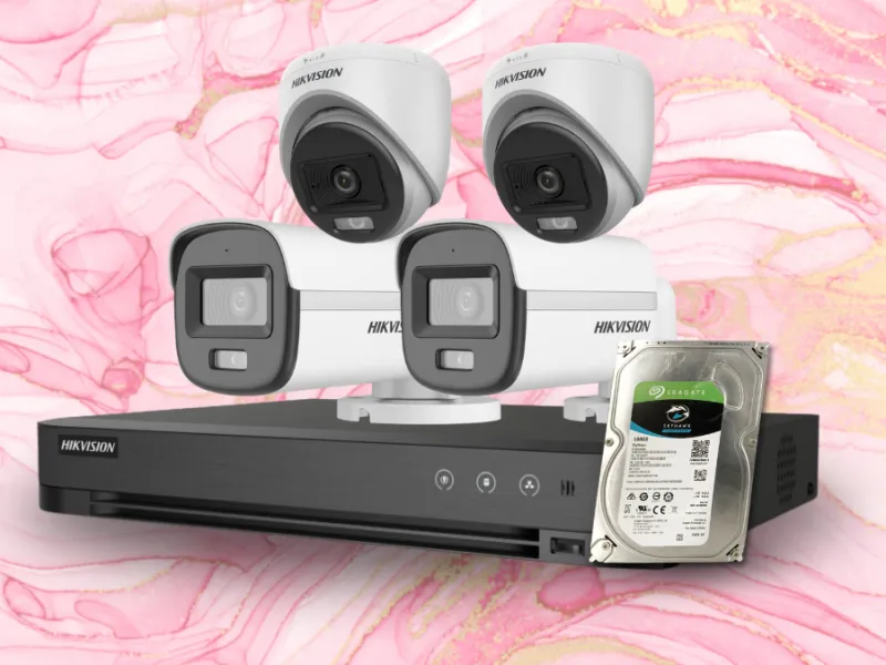 Paket 4 Kamera Analog Hikvision 2MP Full Color