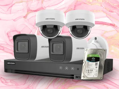 Paket 4 Kamera IP Hikvision 2MP Infra Red