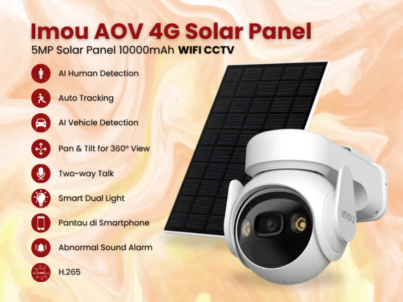 Imou 4G Solar Panel AOV 5MP